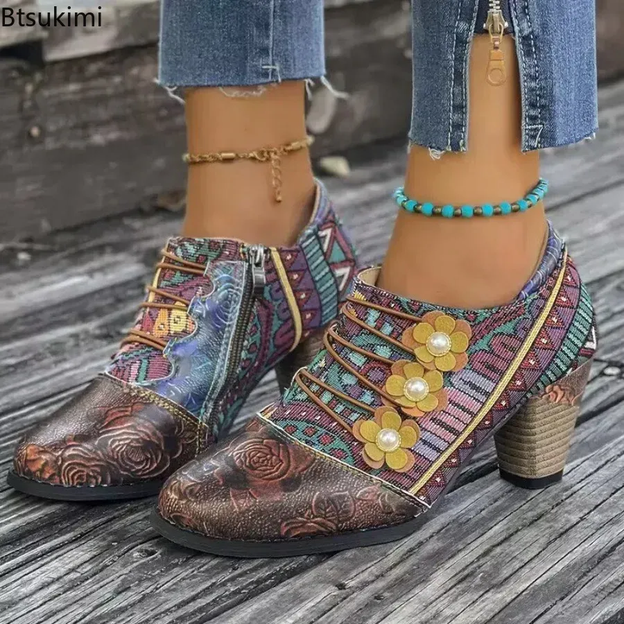 Ethnic Fashion For Ladies - Женские ботинки в этническом стиле, осенне-зимняя