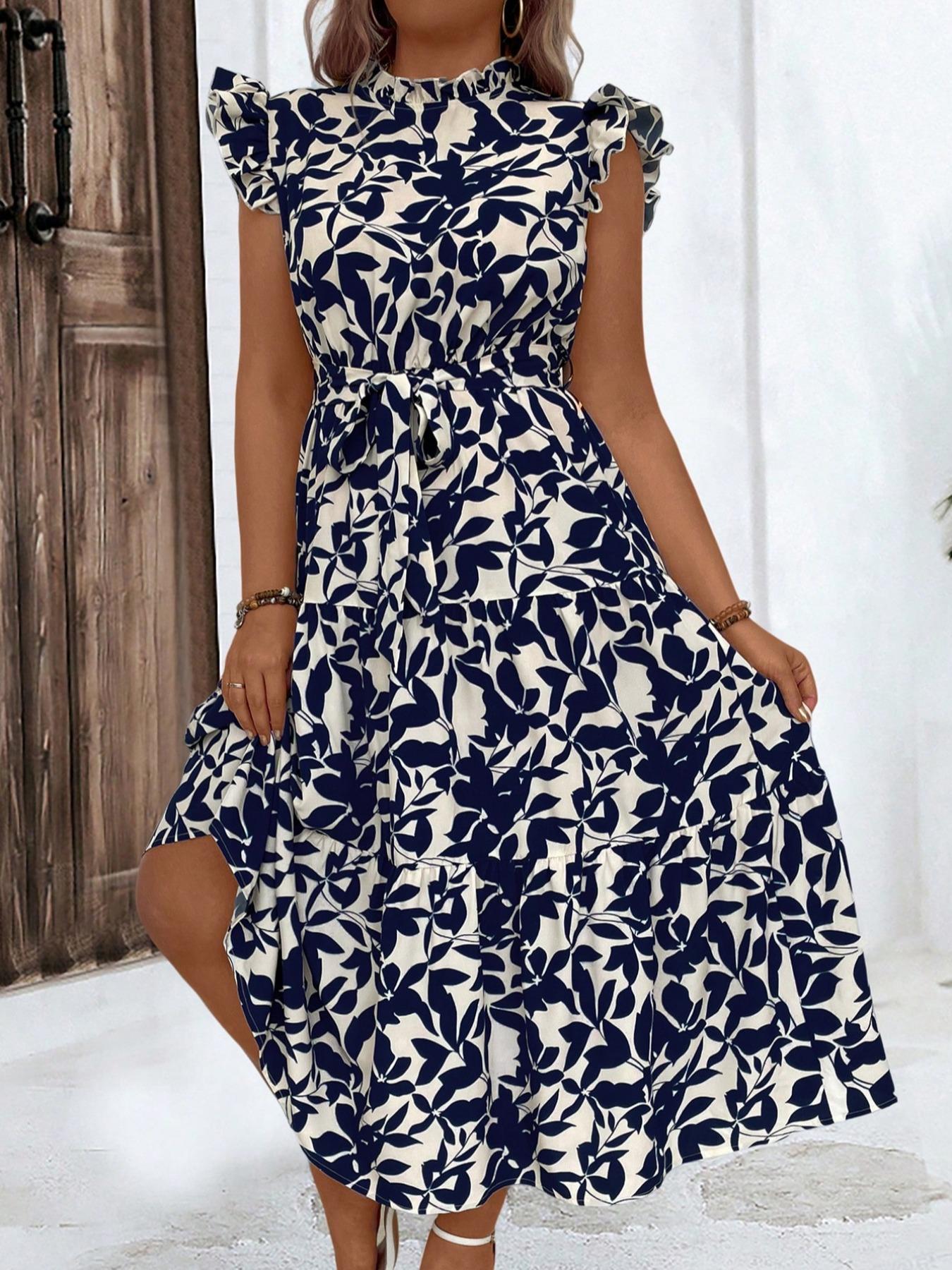 Ethnic Fashion Dress - Платье больших размеров с цветочным принтом