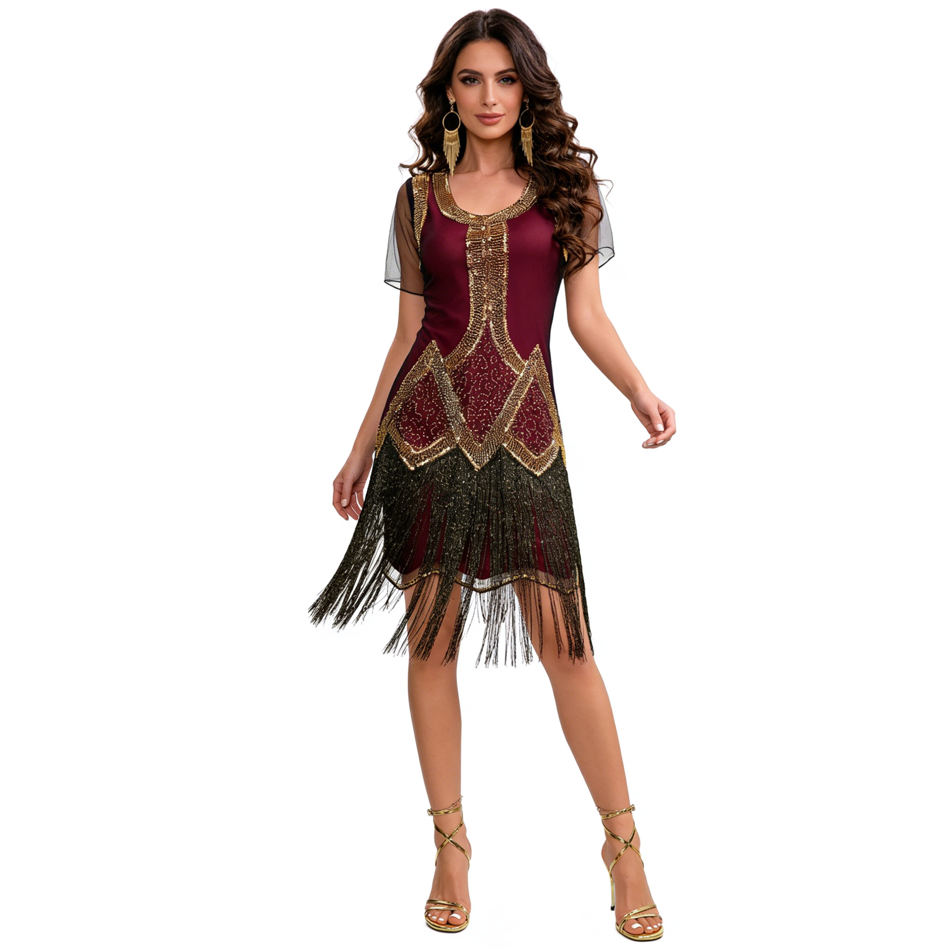 Ретро-платье 1920-х годов с па – обзор и цена Ethnic Fashion Dress