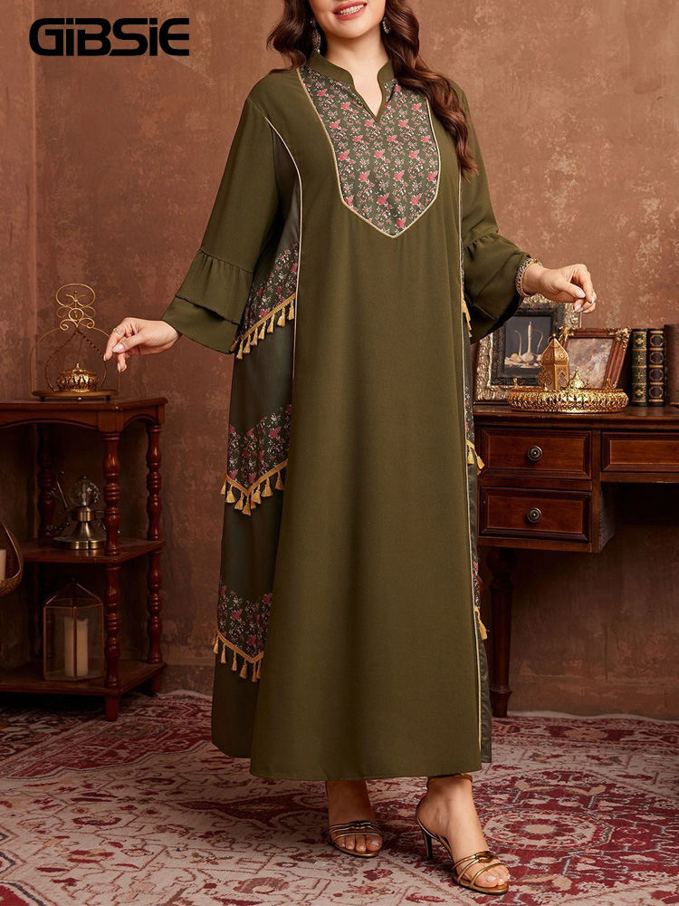 Платье-абайя GIBSIE больших ра – обзор и цена Ethnic Style Dresses