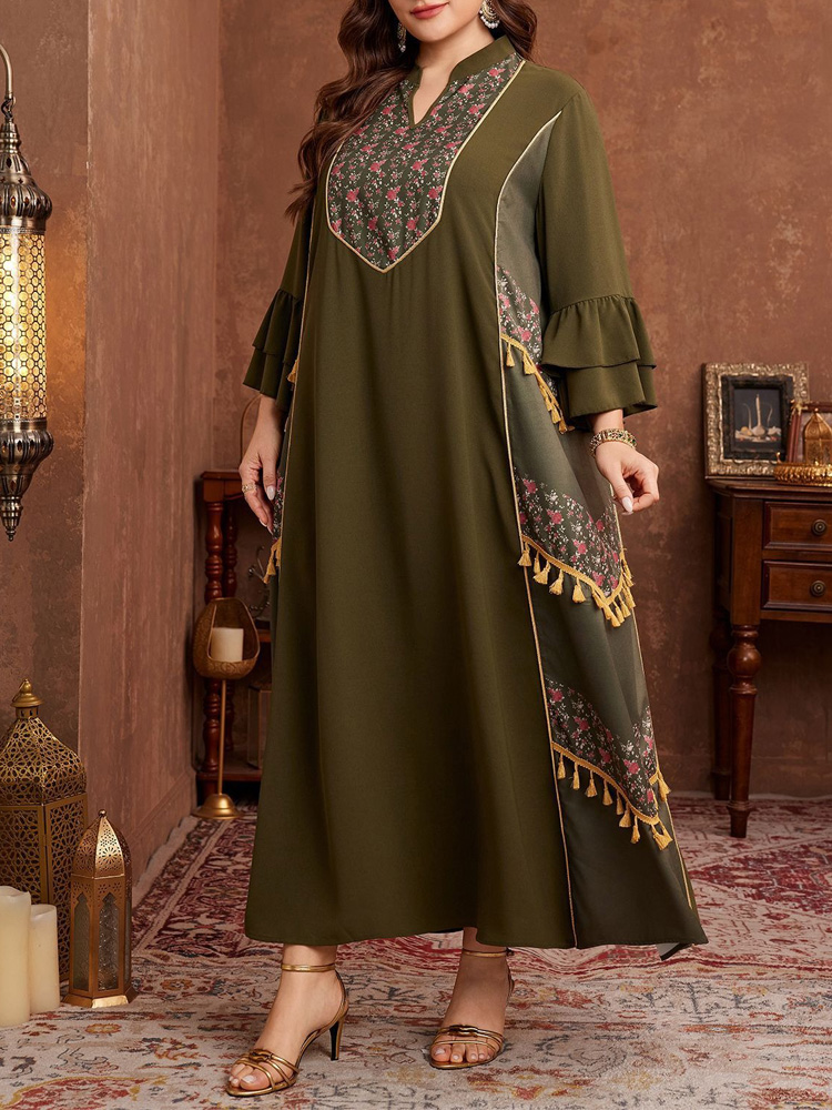 Платье-абайя GIBSIE больших ра – обзор и цена Ethnic Style Dresses